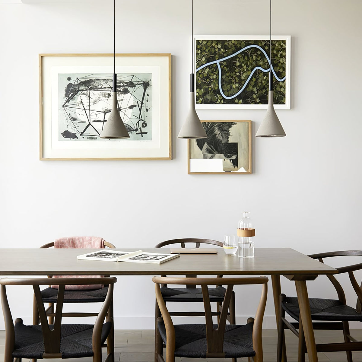 Conical Concrete Pendant Light - view 2