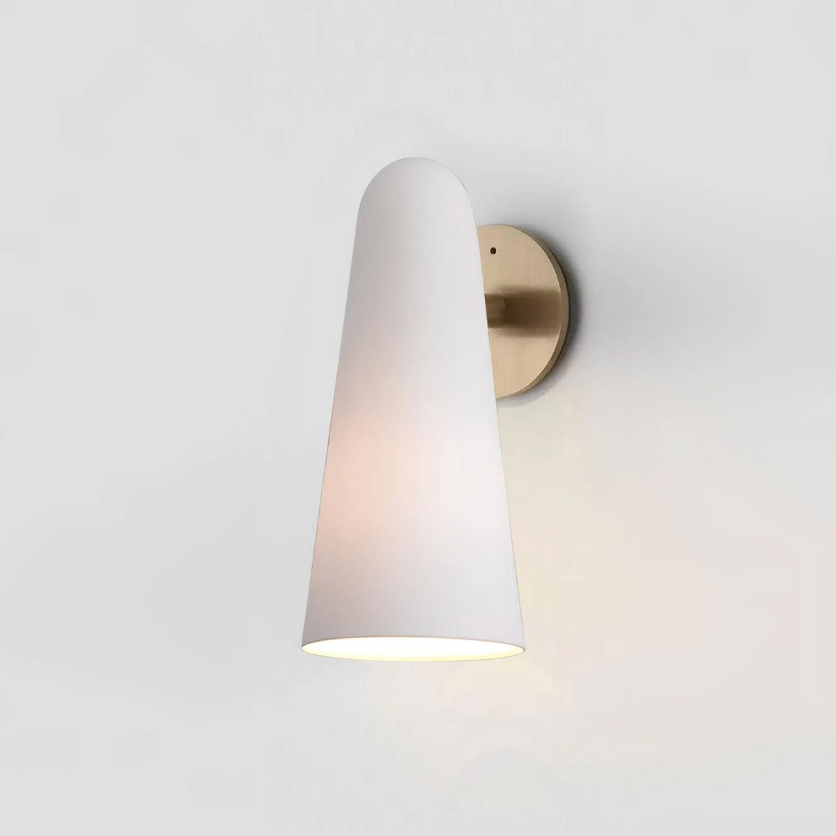 Conical Glass Plug-in Wall Lamp