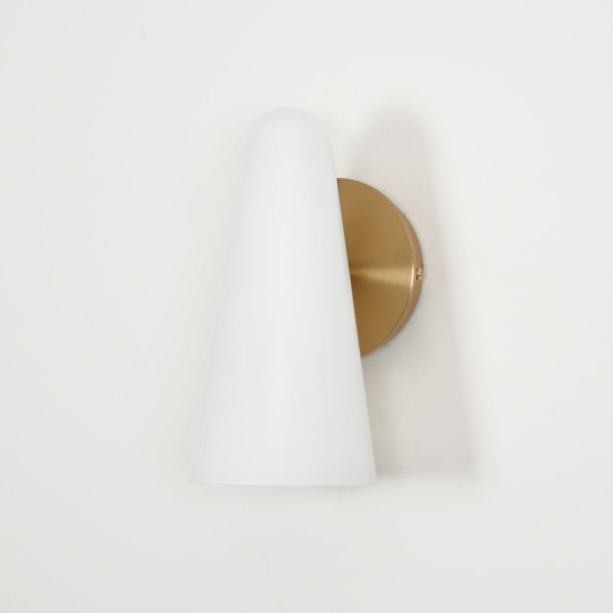 Conical Glass Plug-in Wall Lamp