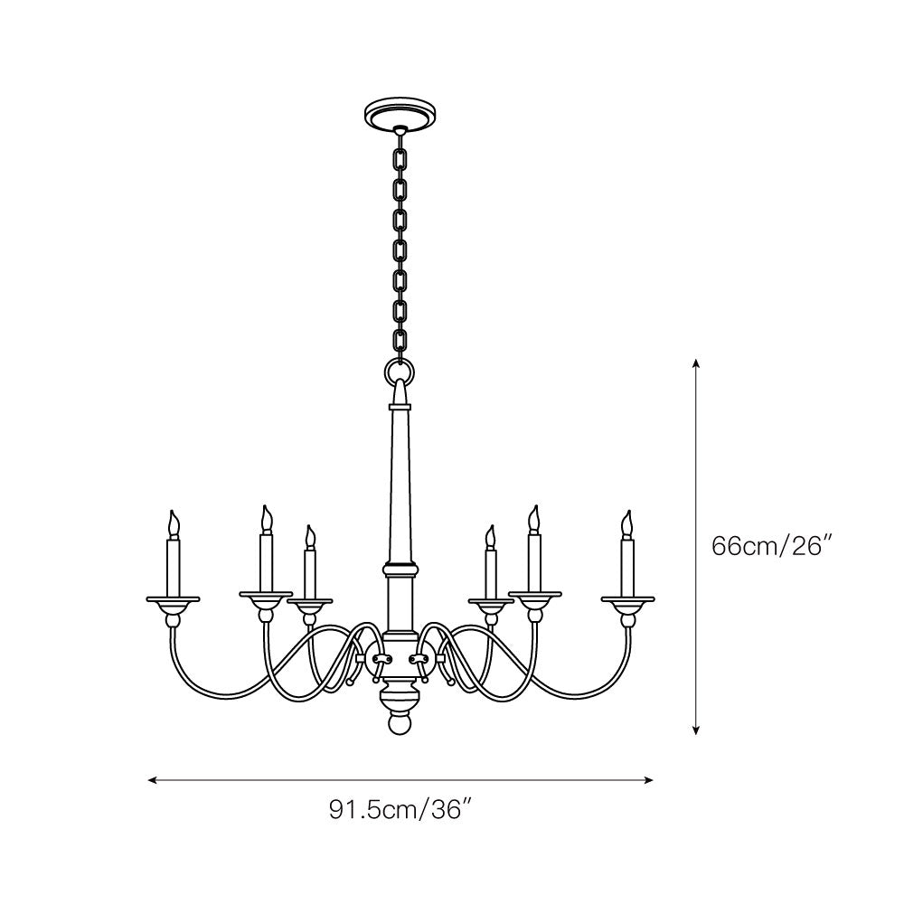 Country Chandelier - view 4
