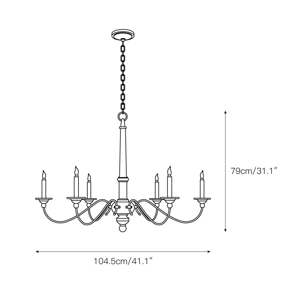 Country Chandelier - view 3