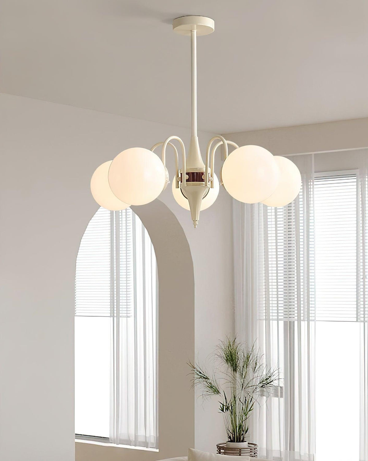 Cream Ball Chandelier - view 13