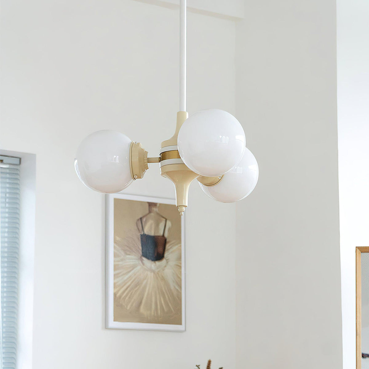 Cream Ball Chandelier - view 11