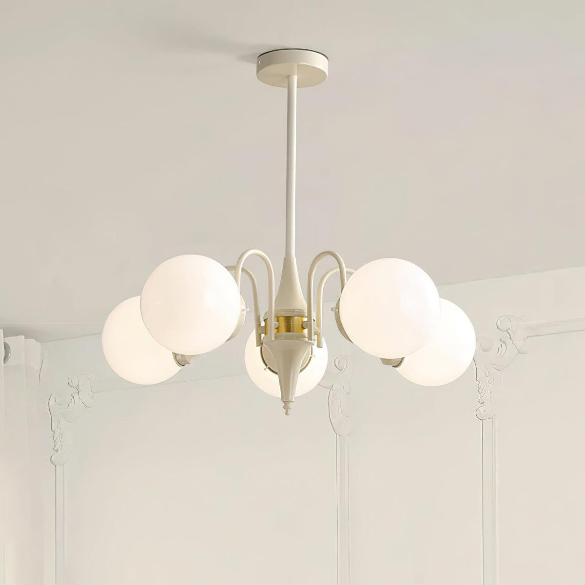 Cream Ball Chandelier - view 3