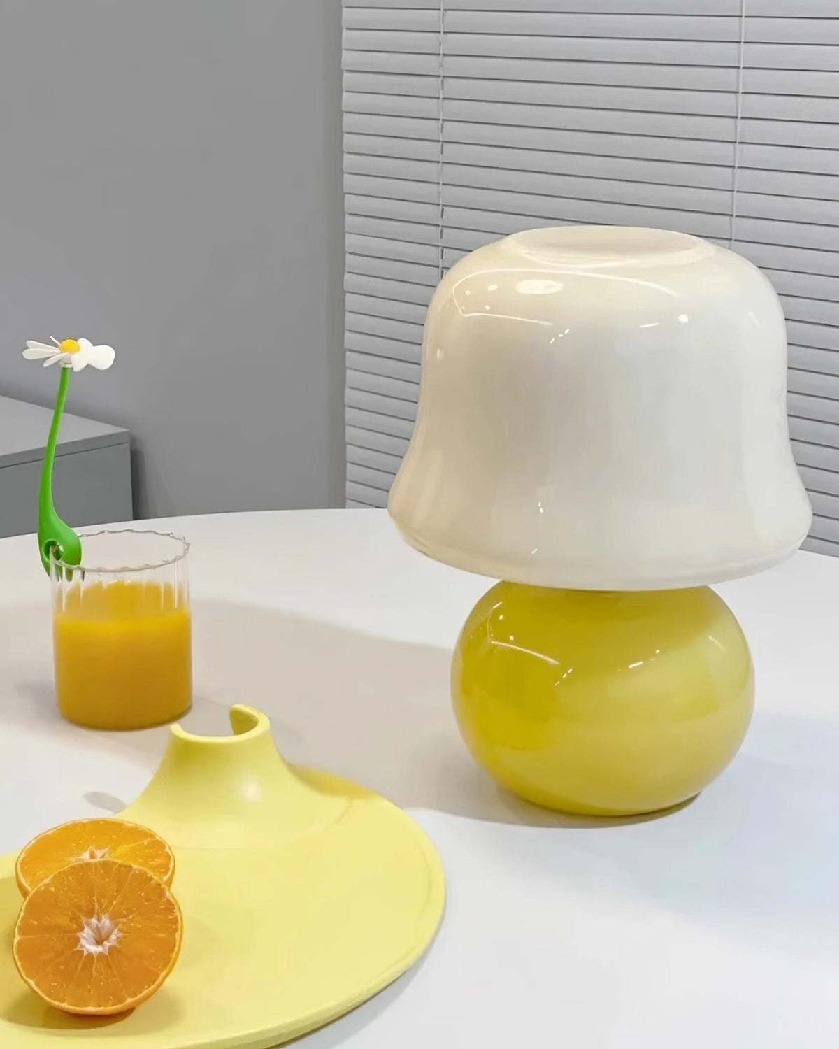 Cream Mushroom Table Lamp - view 14