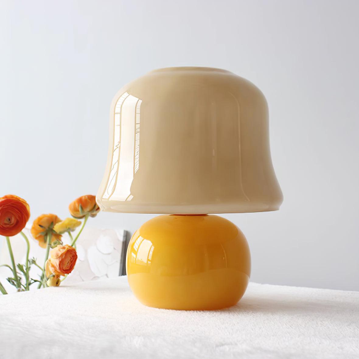 Cream Mushroom Table Lamp - view 20