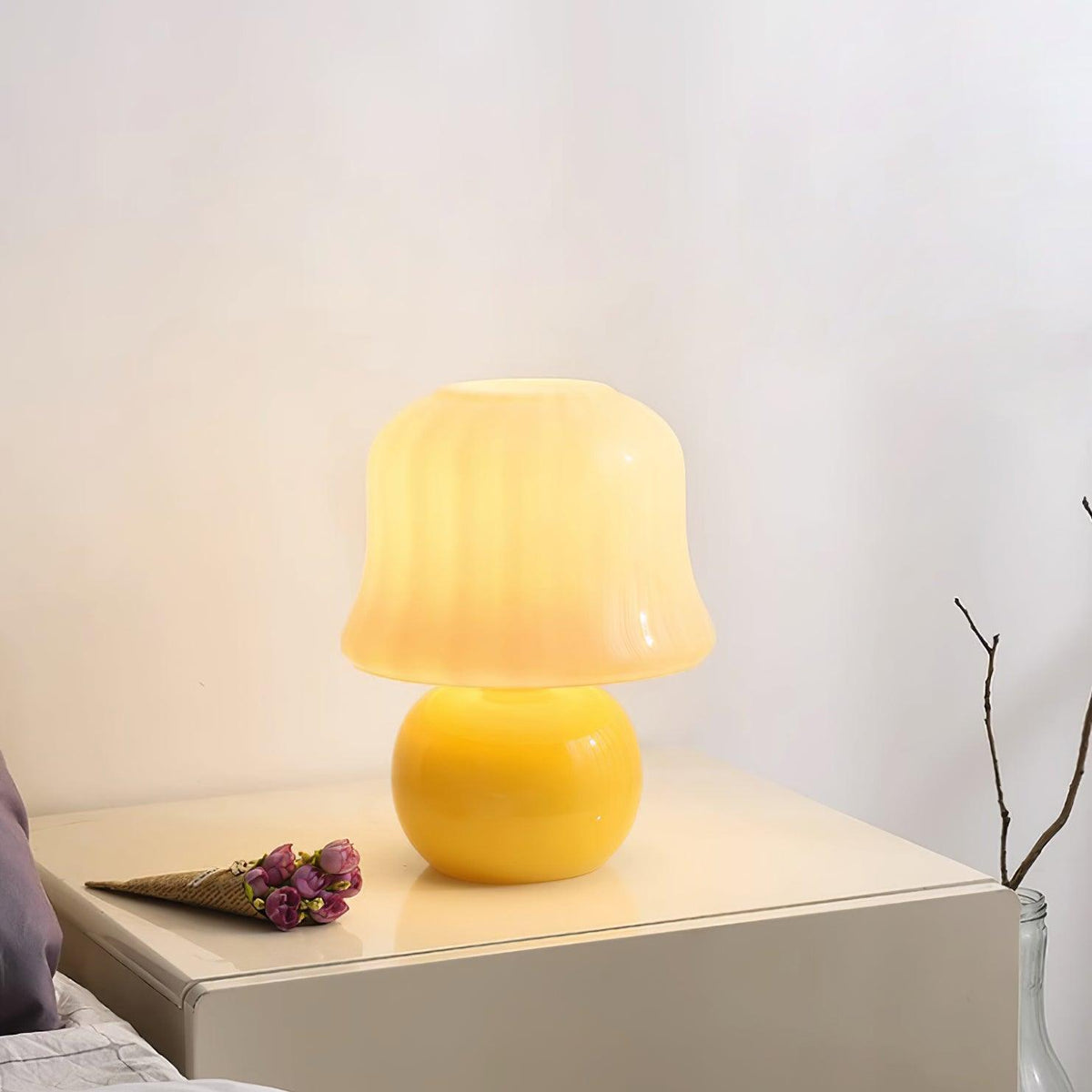 Cream Mushroom Table Lamp - view 24