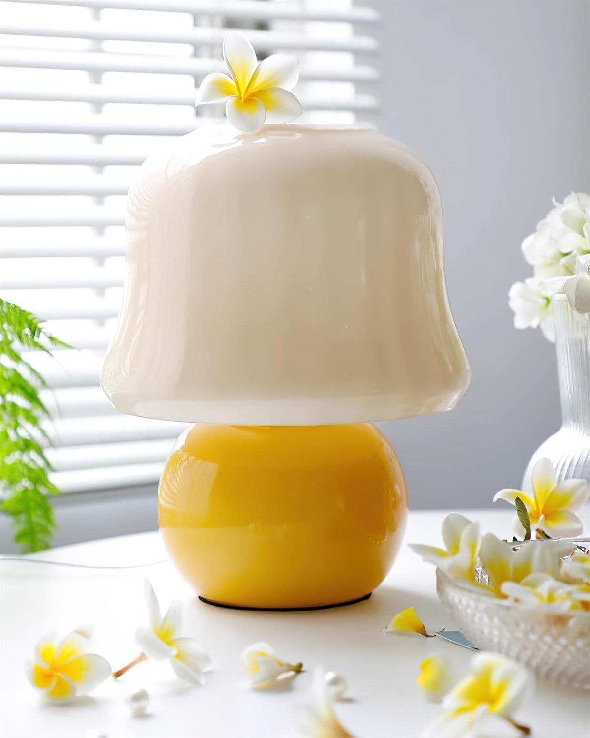 Cream Mushroom Table Lamp - view 43