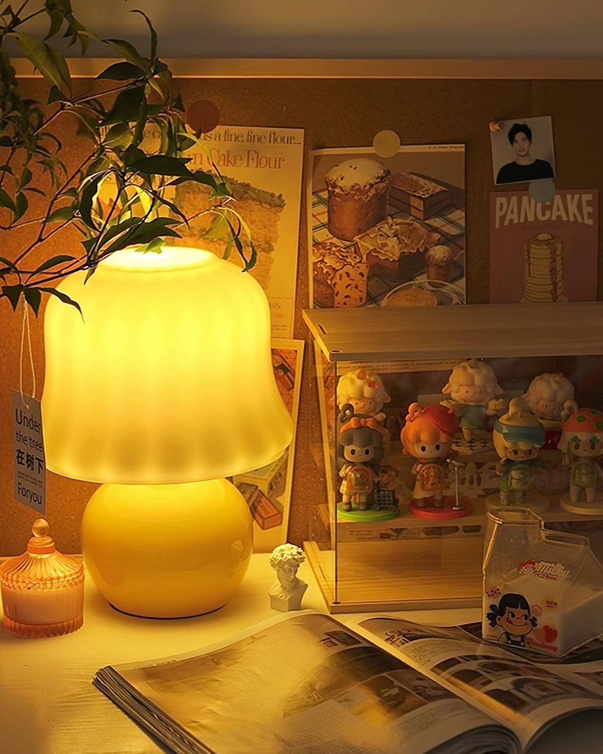 Cream Mushroom Table Lamp - view 28
