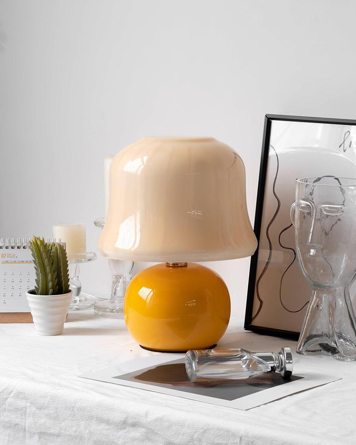 Cream Mushroom Table Lamp - view 33