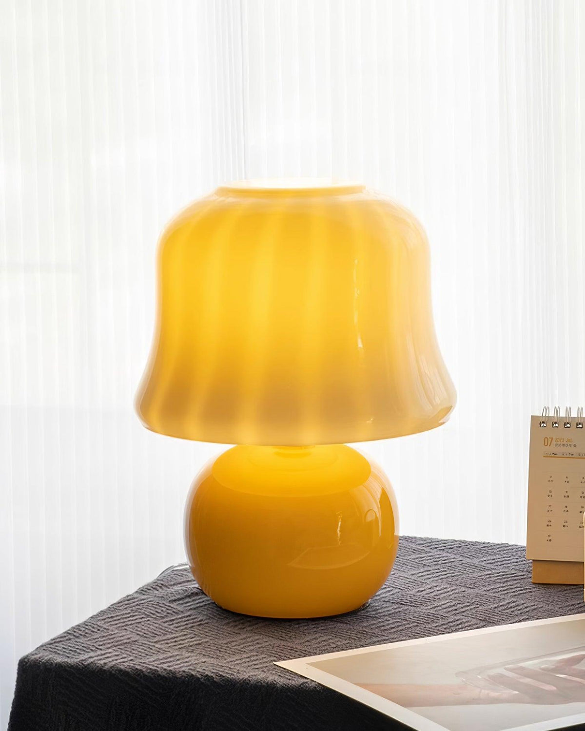 Cream Mushroom Table Lamp - view 34