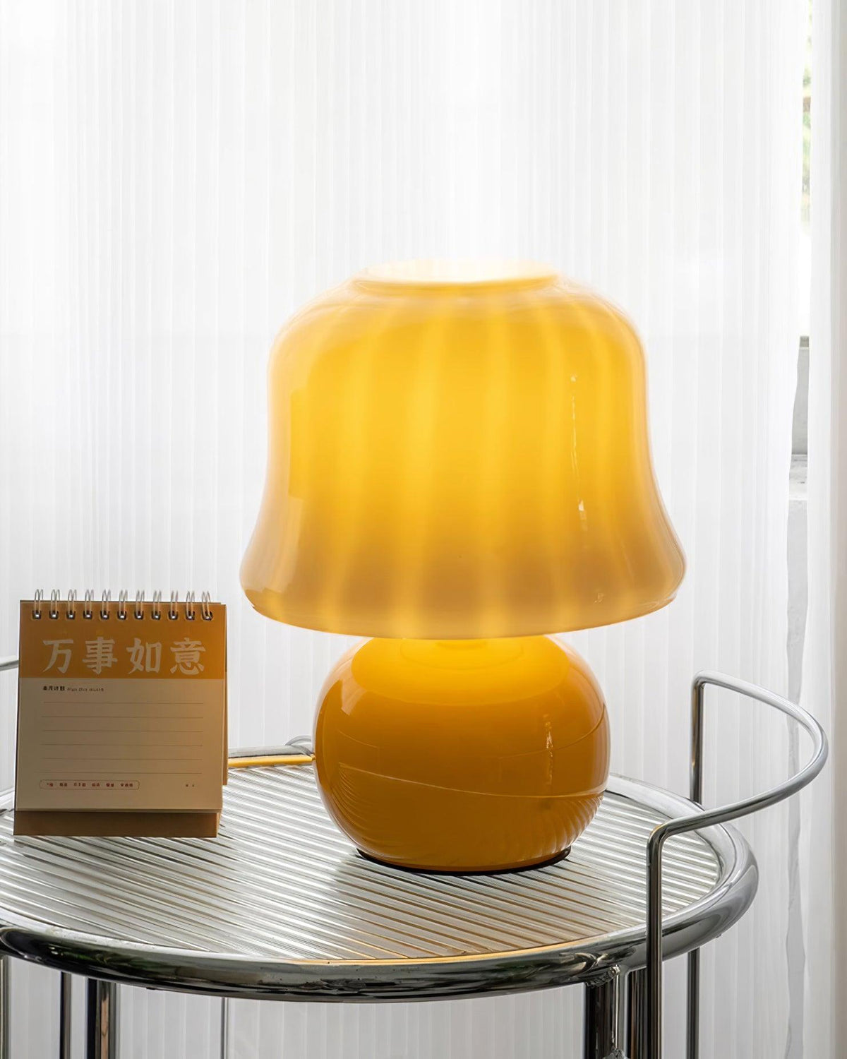 Cream Mushroom Table Lamp - view 35