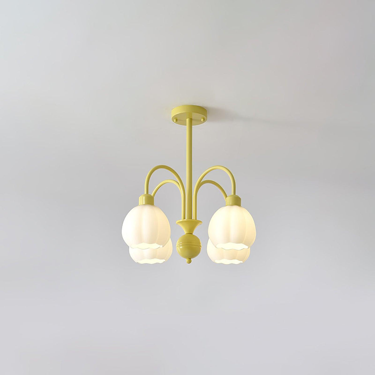 Cream Pumpkin Ball Chandelier - view 32