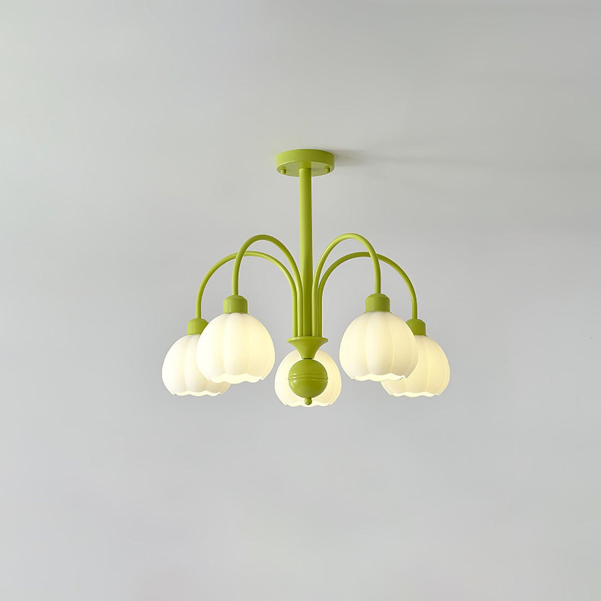 Cream Pumpkin Ball Chandelier - view 35