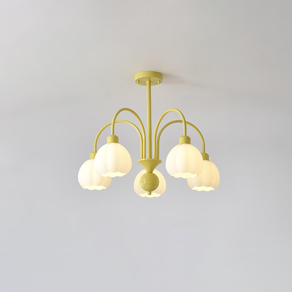 Cream Pumpkin Ball Chandelier - view 34