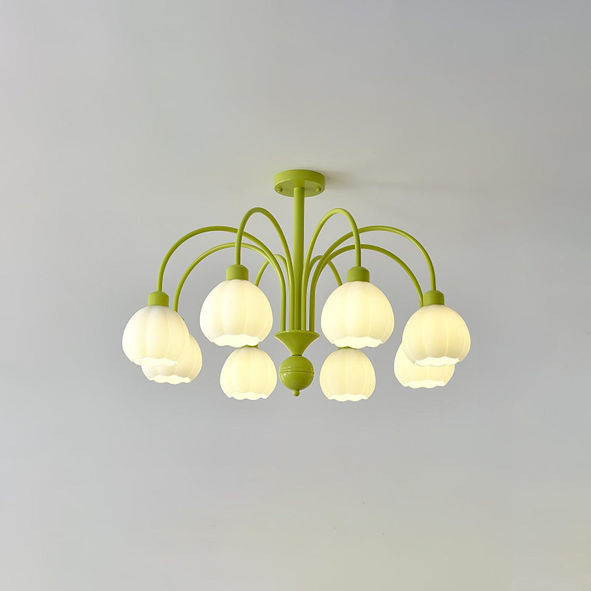 Cream Pumpkin Ball Chandelier - view 38