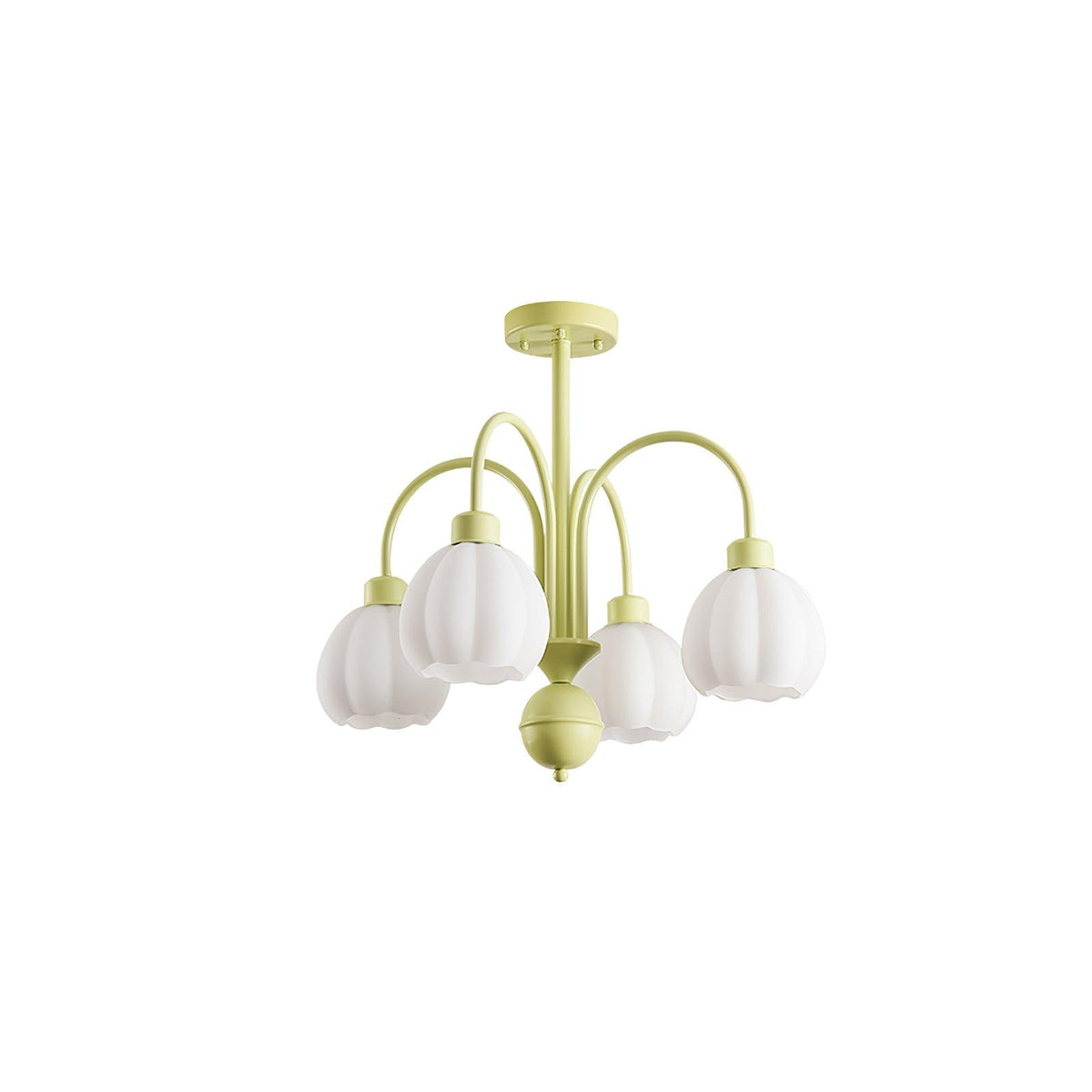 Cream Pumpkin Ball Chandelier - view 17