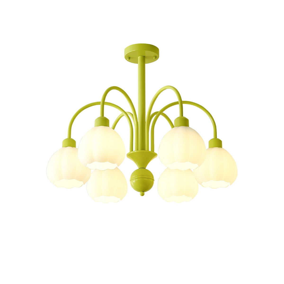 Cream Pumpkin Ball Chandelier - view 18