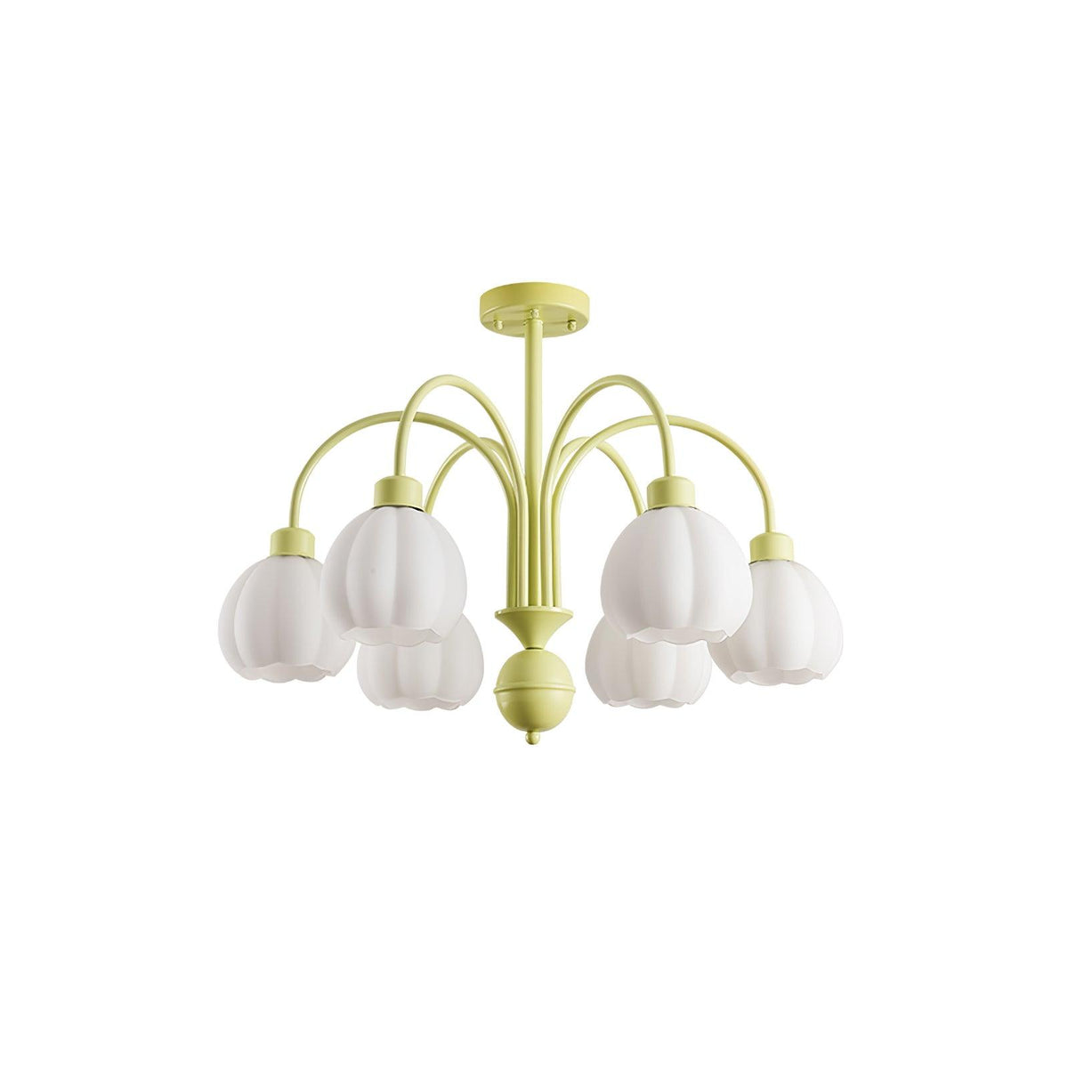 Cream Pumpkin Ball Chandelier - view 19