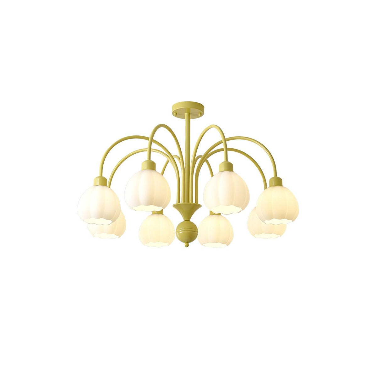 Cream Pumpkin Ball Chandelier - view 26