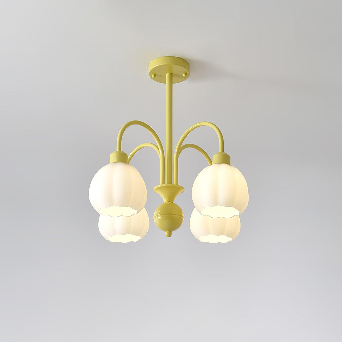 Cream Pumpkin Ball Chandelier - view 28