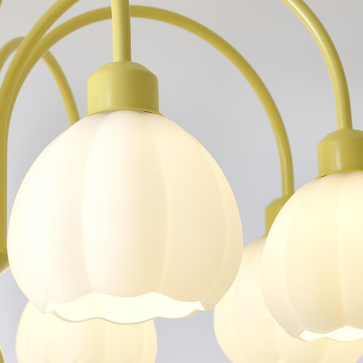 Cream Pumpkin Ball Chandelier - view 31