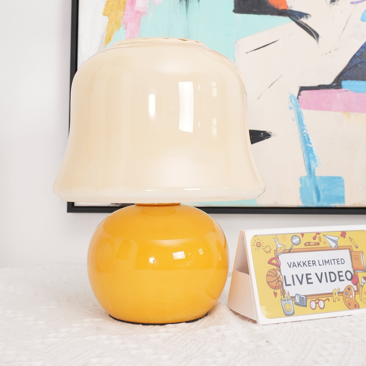 Cream Mushroom Table Lamp - view 41