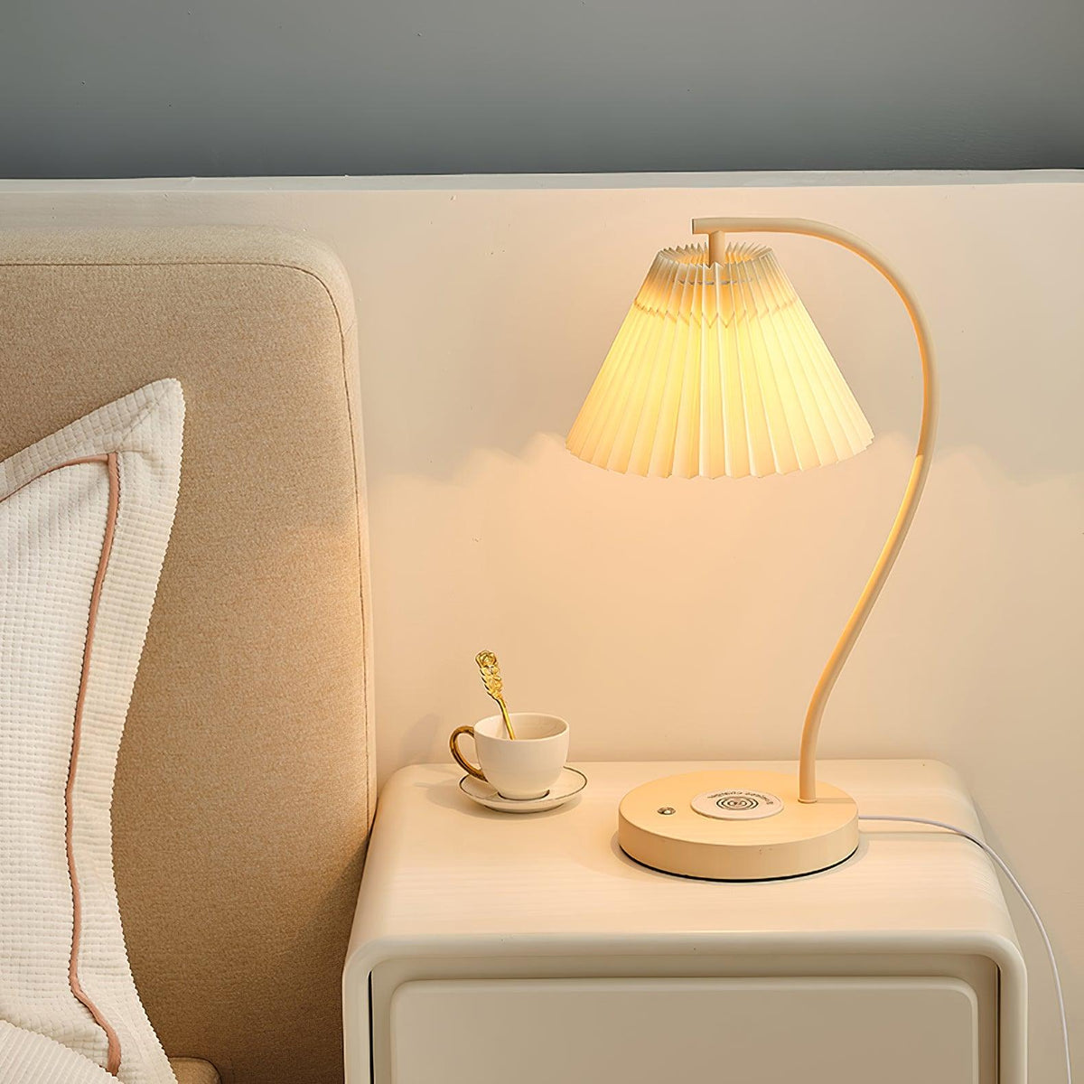 Crescini Pleated Table Lamp - view 10