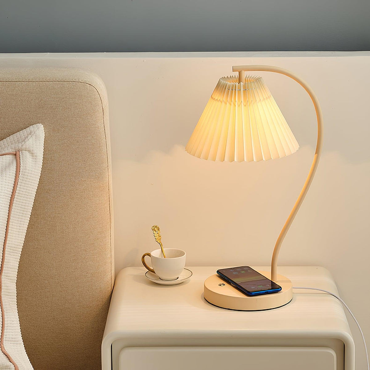 Crescini Pleated Table Lamp - view 12