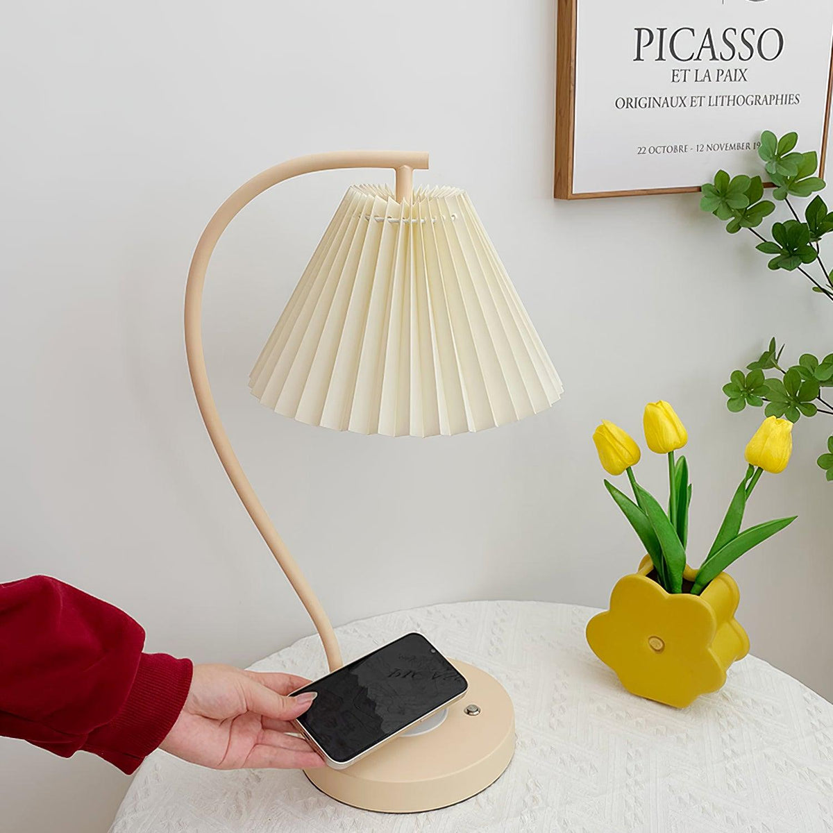 Crescini Pleated Table Lamp - view 18