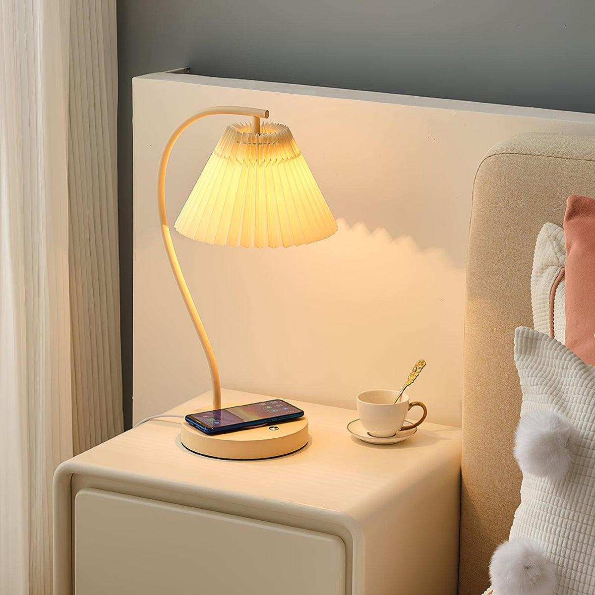 Crescini Pleated Table Lamp - view 6