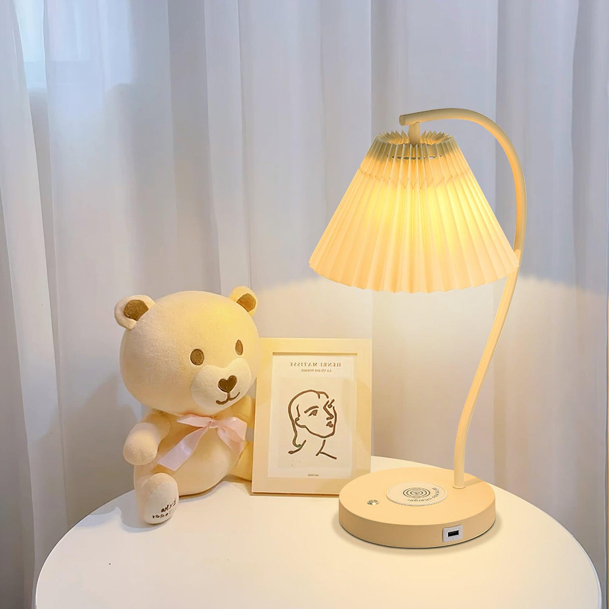 Crescini Pleated Table Lamp - view 5