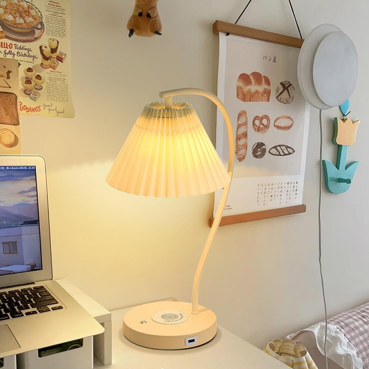 Crescini Pleated Table Lamp - view 3