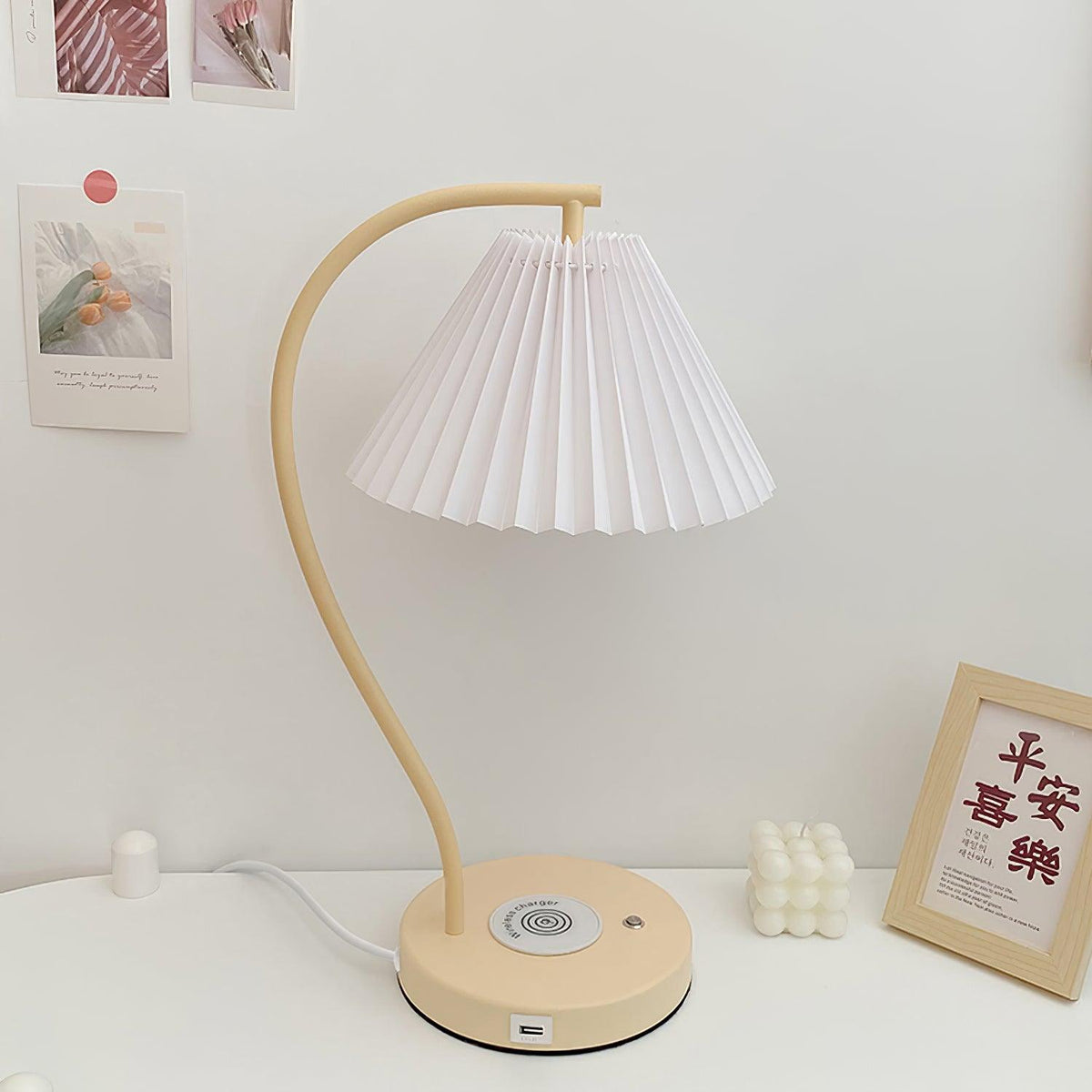 Crescini Pleated Table Lamp - view 9
