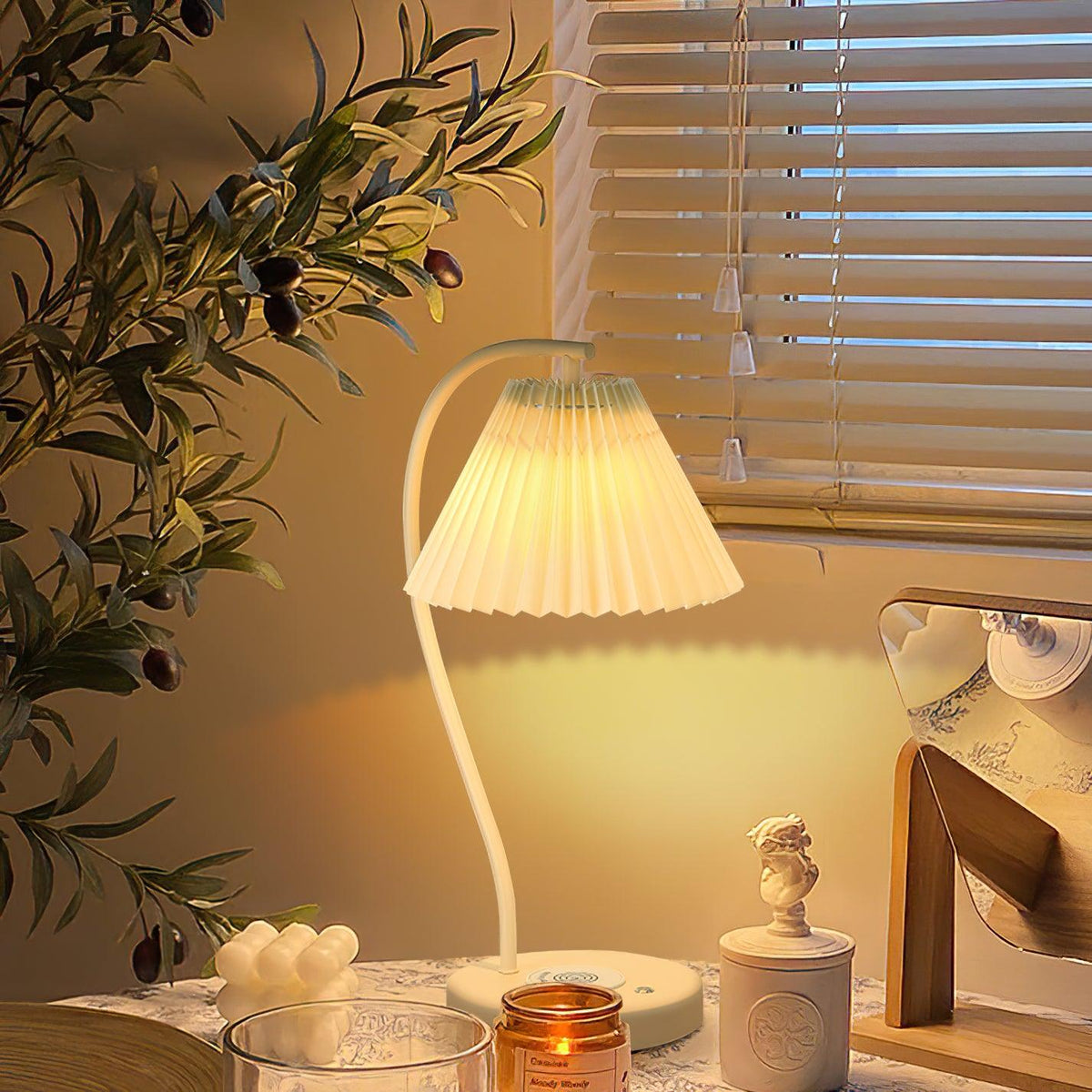 Crescini Pleated Table Lamp - view 11