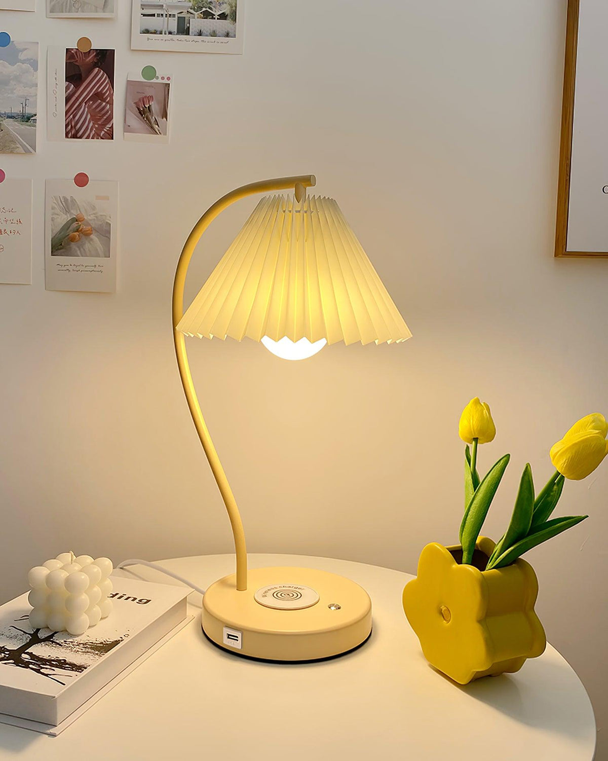 Crescini Pleated Table Lamp - view 8