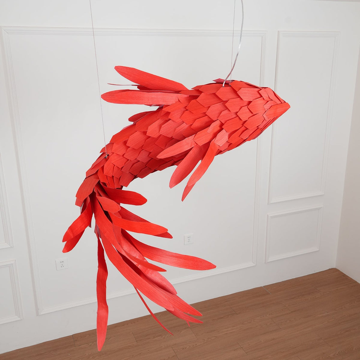 Crimson Swirl Koi Chandelier - view 22