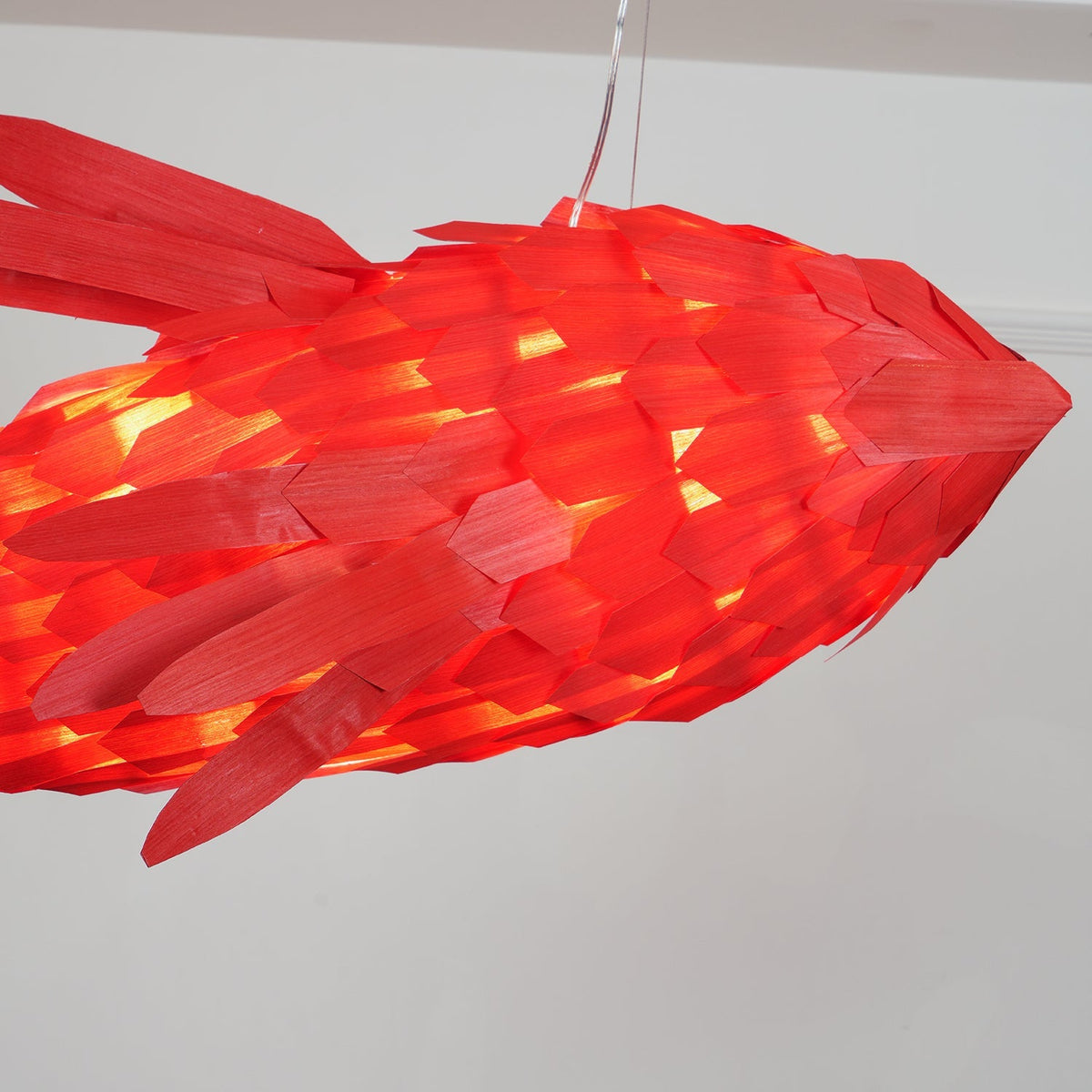 Crimson Swirl Koi Chandelier - view 24