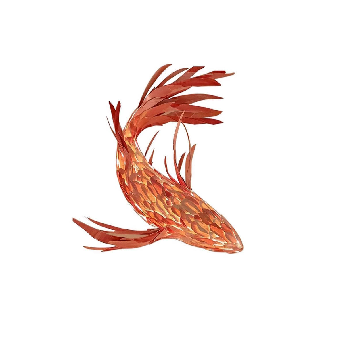 Crimson Swirl Koi Chandelier - view 21