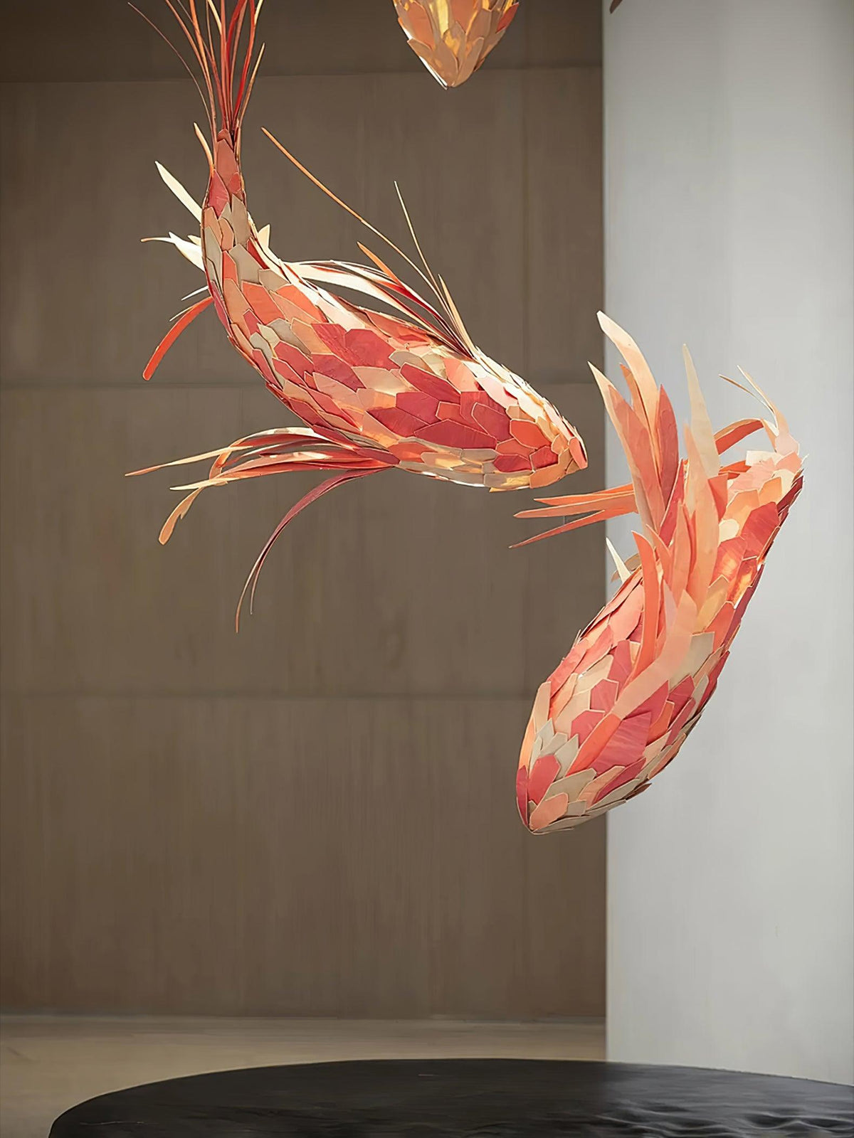 Crimson Swirl Koi Chandelier - view 19