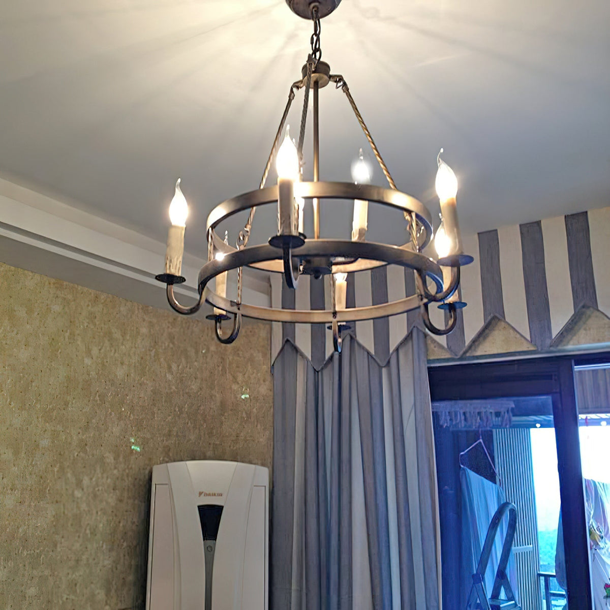 Crowley Wagon Wheel Chandelier - view 13