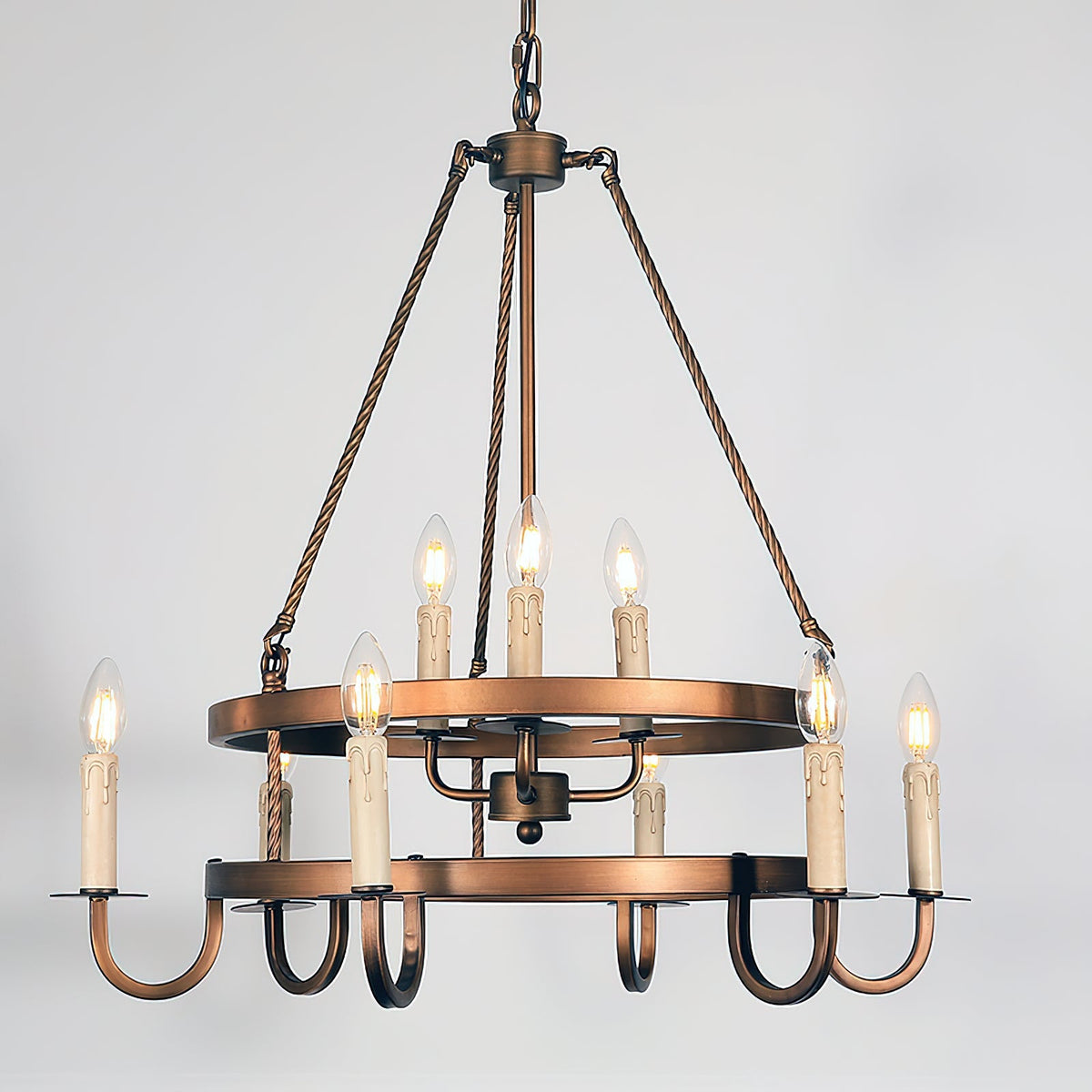 Crowley Wagon Wheel Chandelier - view 14