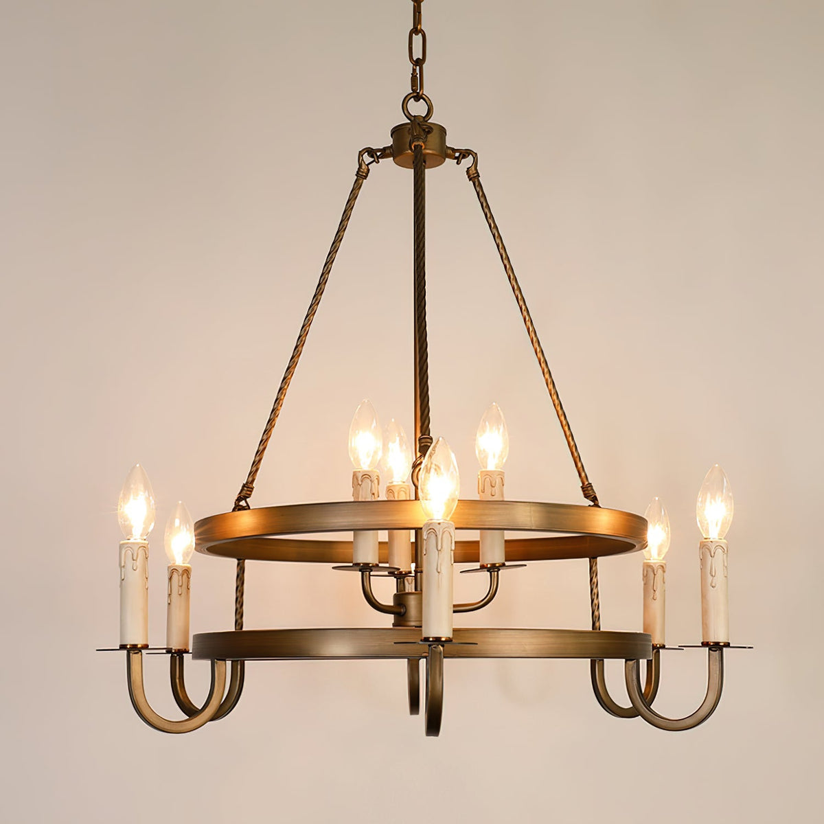 Crowley Wagon Wheel Chandelier - view 15