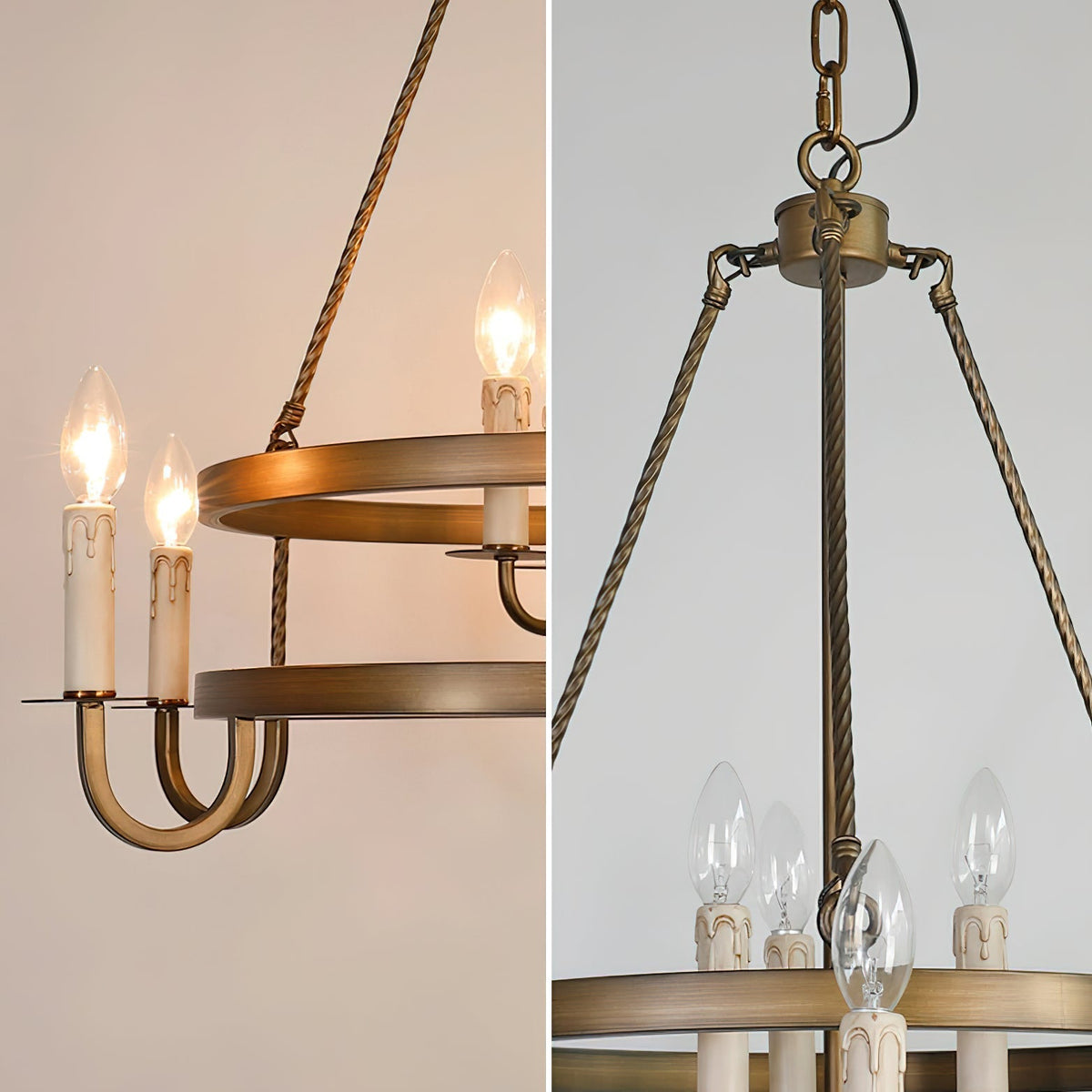 Crowley Wagon Wheel Chandelier - view 20