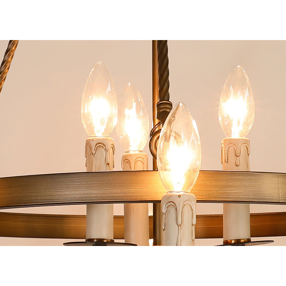 Crowley Wagon Wheel Chandelier - view 21