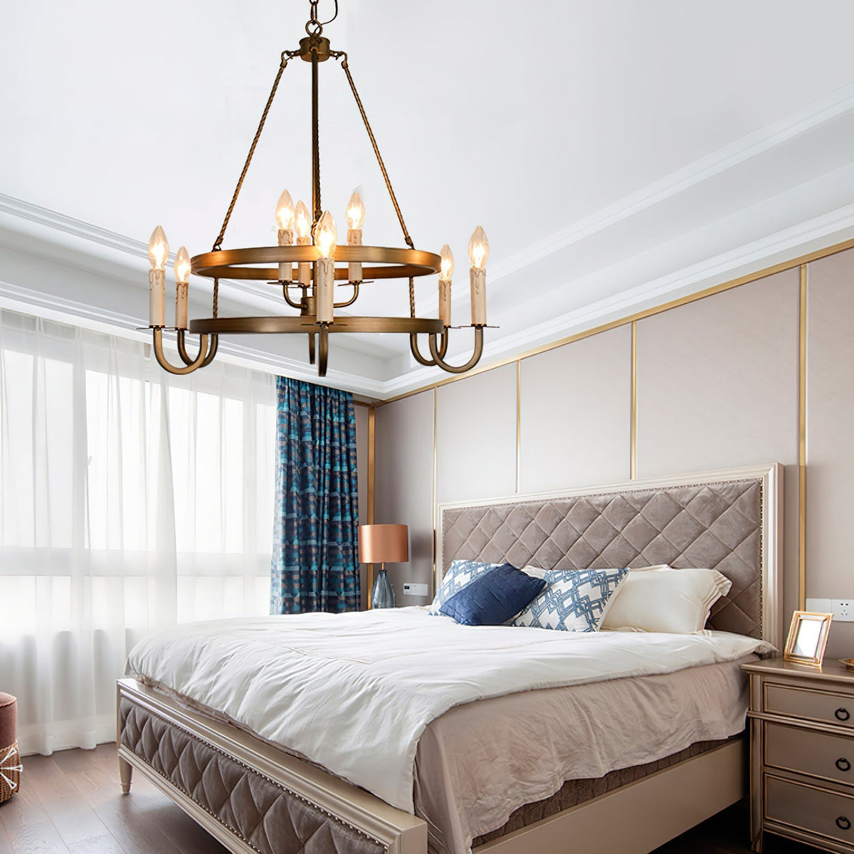 Crowley Wagon Wheel Chandelier - view 10