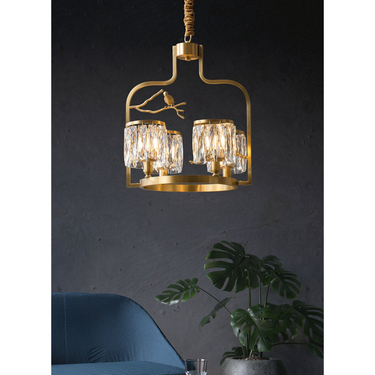 Crystal Bird Chandelier - view 8