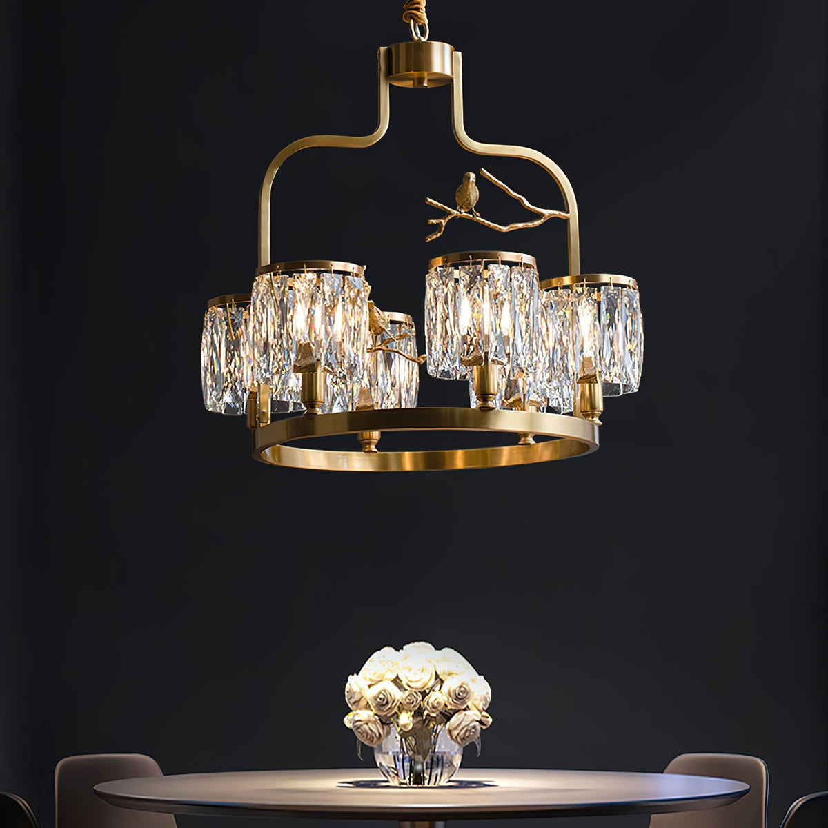 Crystal Bird Chandelier - view 5