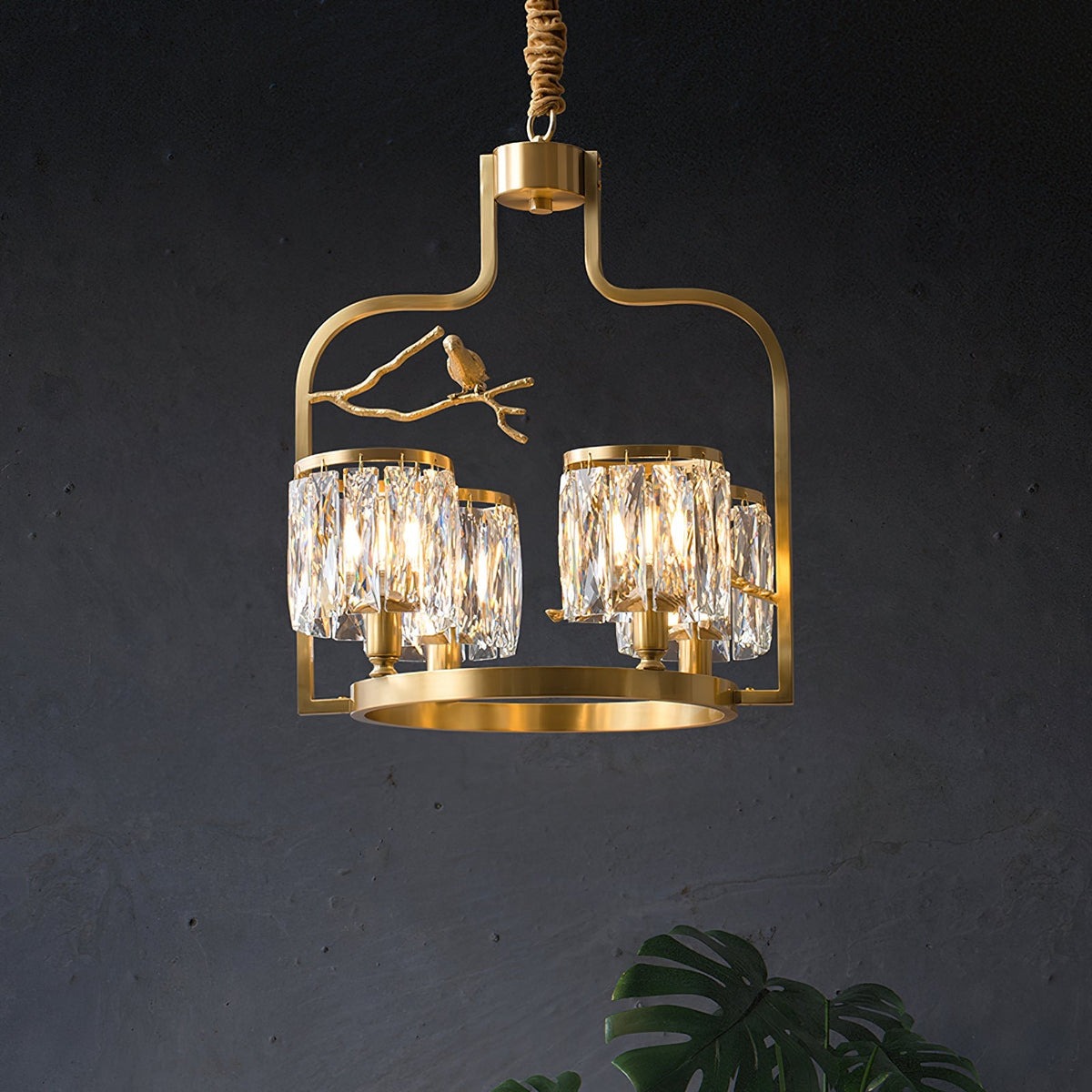 Crystal Bird Chandelier - view 6