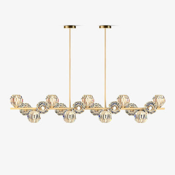 Crystal Glass Ball Chandelier
